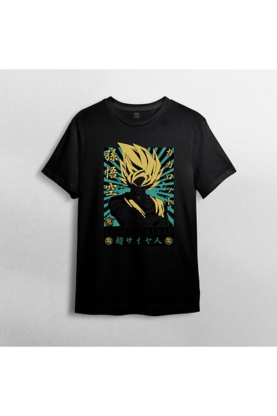 Pixxa Μπλουζάκι Dragon Ball Goku Crew Neck 100% βαμβακερό - Μοντέλο 6