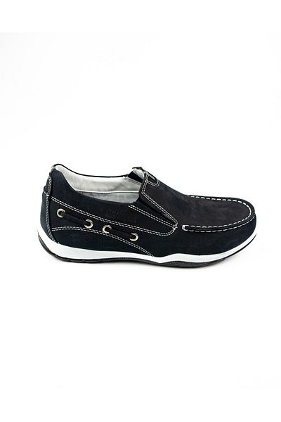 Scooter 2021 Navy Blue Nubuck Leather Men's Casual Shoes