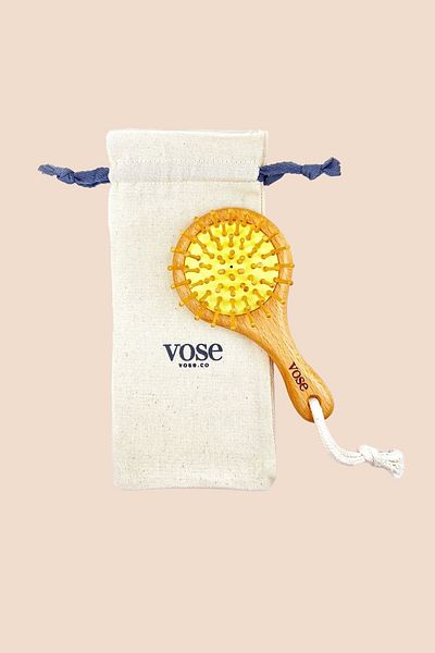Vose Bag Size Round Bamboo Hair Brush