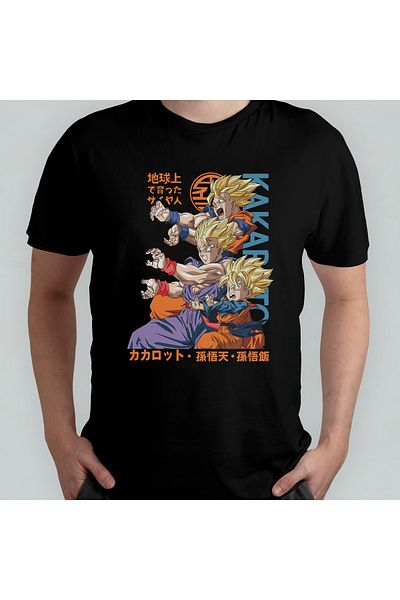 Pixxa Μπλουζάκι Dragon Ball Goku Crew Neck 100% βαμβακερό - Μοντέλο 10
