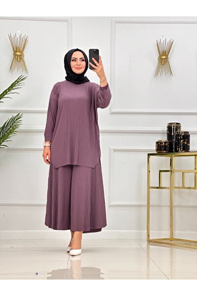 VALENS BOUTİQUE Skirt, Form-Fitting Pants and Tunic Hijab Set Ela