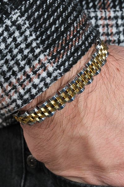 Jack Ferrero Men's Vip Steel Color Bracelet