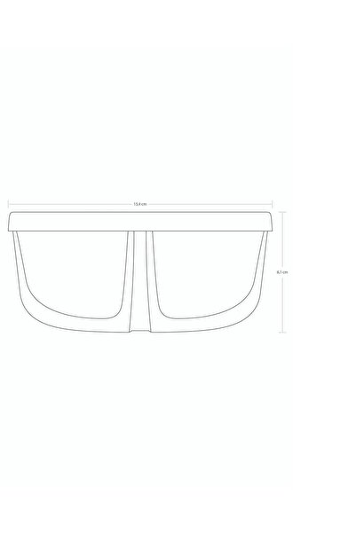 Paşabahçe İki Bölmeli Kapaklı Cam Kahvaltılık Saklama Kabı - 2 Adet -785 ml
