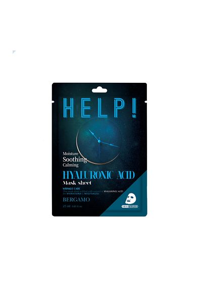 Bergamo BERGAMO POMOC! KYSELINA HYALURONOVÁ MASK SHEET 25 ml - Hydratační maska ​​s kyselinou hyaluronovou