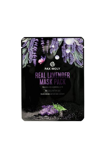 Pax Moly Pax Moly Real Lavender Mask Pack 25 ml - Čisticí plátěná maska ​​s výtažkem z levandule