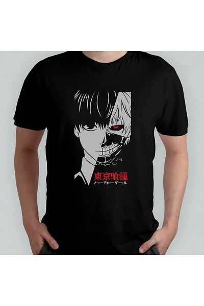 Pixxa Μπλουζάκι Tokyo Ghoul Crew Neck 100% βαμβακερό - Μοντέλο 9