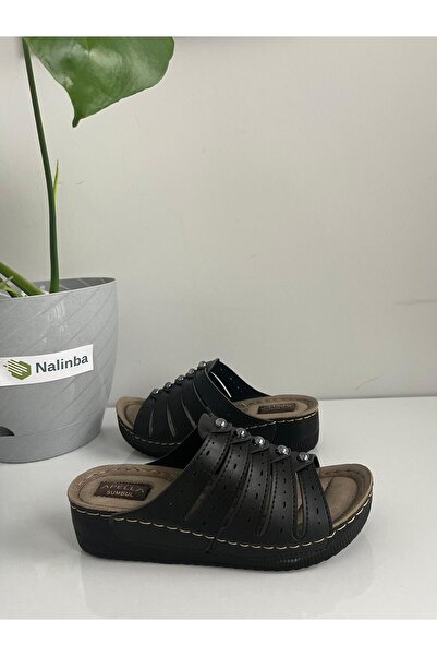 Apella Full Otopedk Mother's Slippers with Metal Detail