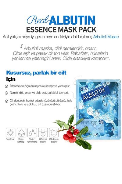 May Island 10 Pack Albutin Essence Korean Paper Face Mask