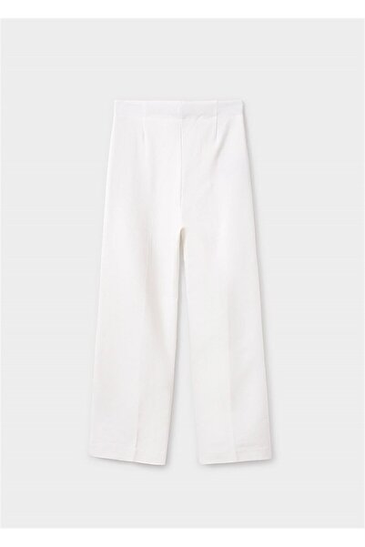 MAYORAL Cream Colored Girl's Trousers - 6532 Model