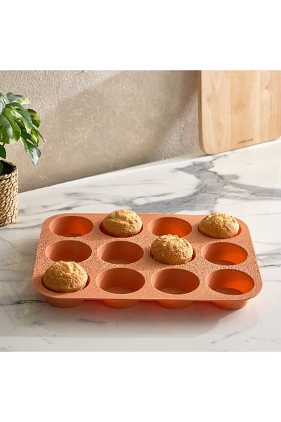 Home Box Avon 12-Cup Silicone Muffin Pan - 32x24x3 cm