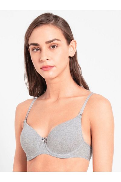 JOCKEY Essence Full Coverage T-Shirt Bra - 1245-01 Gray