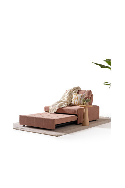 Home Kafi Yataklı Tekli Koltuk Pudra