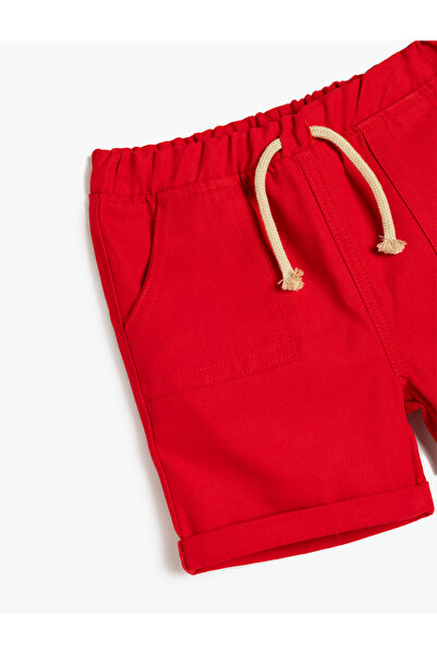 Koton Pamuklu Cep Detaylı Beli Lastikli Basic Şort