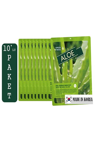 May Island Aloe Vera Extract Face Mask 10 Pack (soften and Even Skin Tone)