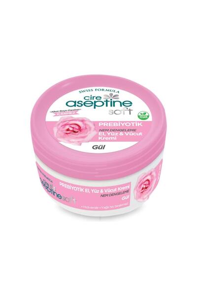 CIRE ASEPTINE كريم مرطب بالورد الناعم من بريبيوتيك - 200 مل