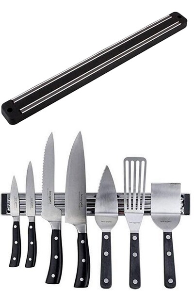 Lexi Bella 33 cm Bıçak Tutucusu Bıçak Organizer Bıçaklık Askısı Pratik Duvara...