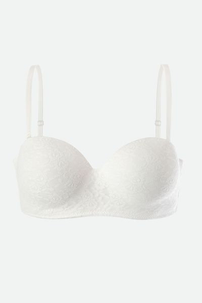 koza iç giyim Women's Unpadded Lez Lace Unpadded Strapless Bra