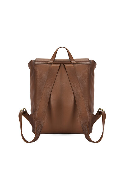 Desa Mateo Brown Vintage Leather Backpack