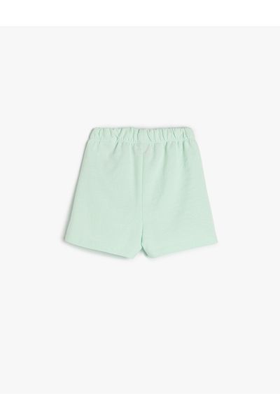 Koton Pantaloni scurți de bază din amestec de bumbac cu talie elastică