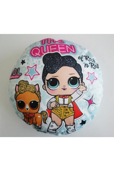 AZİZ OYUNCAK Lol Surprise!Lil Outrageous Lıttles Wiki.. Lol Baby Round Velvet Textured Pillow