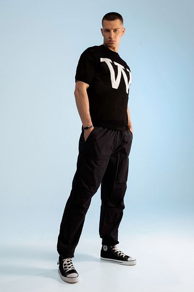 redowl 100% Cotton Parachute Pants with Adjustable Legs