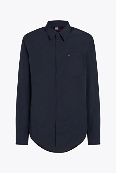 Tommy Hilfiger LW PACKABLE SHIRT JACKET Erkek lacivert Ceket MW0MW37629DW5
