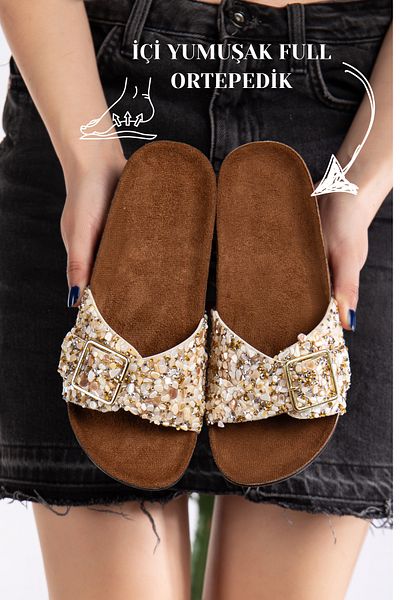 Slipcat Pien Single Buckle Stylish Daily Full Orthopedic Slippers