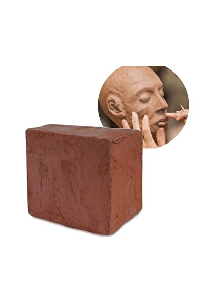 Weblonya Kil Seramik Çamuru Heykel Kil Kırmızı Çamur 5 Kg 1307