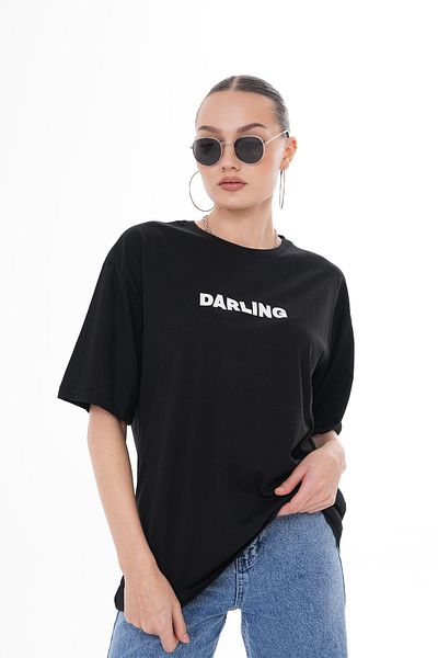ŞİMAL Tricou oversize pentru femei cu imprimeu pe spate 250102   -