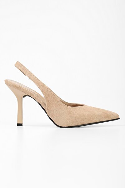 Shoeberry Women's Floe Skin Suede Stiletto