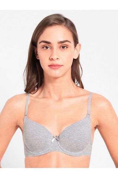 JOCKEY Essence Full Coverage T-Shirt Bra - 1245-01 Gray
