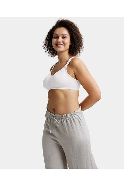 JOCKEY Softwonder Minimiser Wirefree Bra 1841-01 White