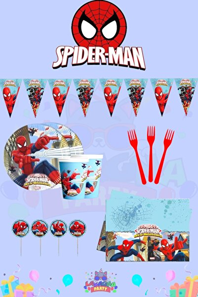 LASAGNA STORE Σετ Μίνι Πάρτι Γενεθλίων Spider-Man για 24 Άτομα