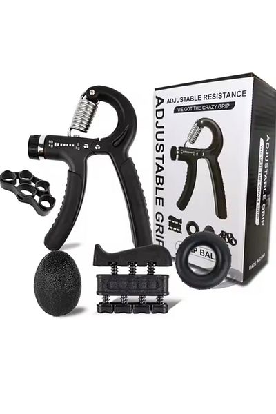 gaman 5 Pieces Wrist and Arm Strengthener Exerciser - 5-60 kg Hand Spring Device and Stress Ball