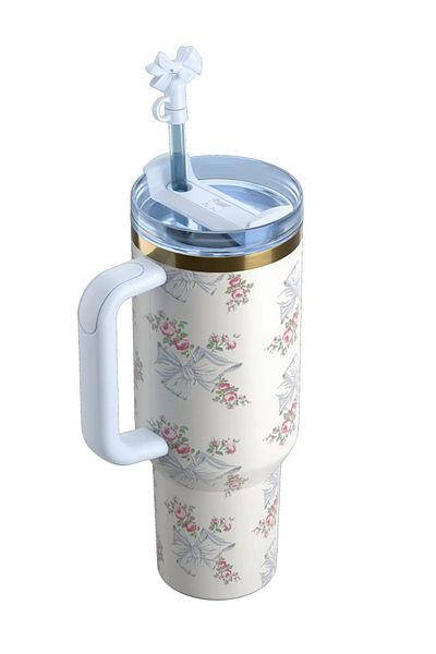Stilize Stanleyy Quencher H2.0 Flowstate - 40 oz Stainless Steel Cup, Vacuum Insulated, Quartz 2.0