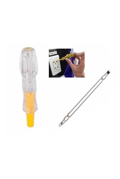 FırsatVar Electric Control Pen Double End Screwdriver Flat Star Tip Illuminat...