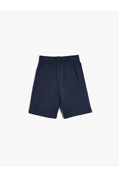 Koton Elastic Waist Pocket Detailed Cotton Basic Shorts