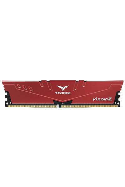 TEAM T-force Vulcan Z Red 16GB 3200MHz DDR4 Gaming RAM - CL16 Non-ECC 260PINS Desktop Memory (TLZRD416G3200HC16F01)