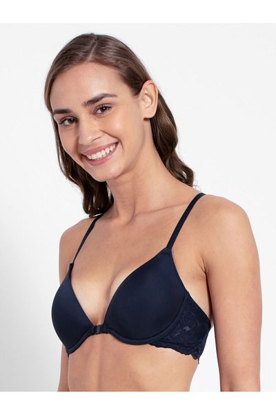 JOCKEY Low Neckline Front Open Bra 1815-01 Blue