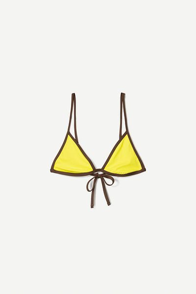 Bershka Contrast bikini top
