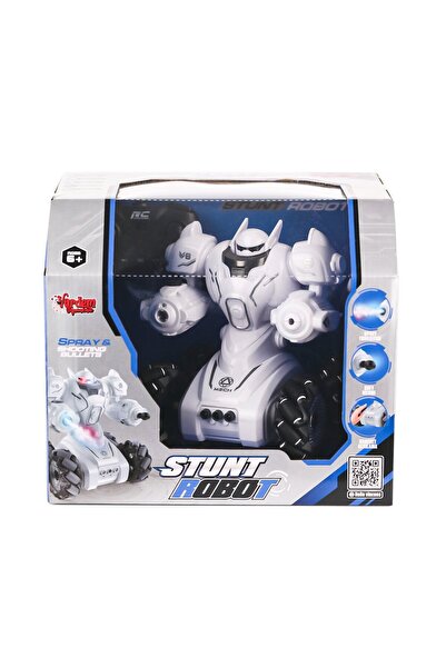 VARDEM OYUNCAK SYR-666-861 Kumandalı Şarjlı Işıklı Roket ve Buhar Atan Robot Araba -Vardem Oyuncak