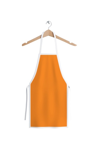 heptex Children's Kitchen Apron - Orange Liquid Proof Duck Fabric