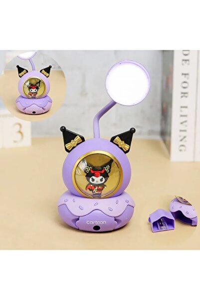 BSB GLOBAL Sanrio Kuromi Model Masa Lambası Gece Lambası Hediyelik Led Kuromi Masa Ay Lambası Kuromi Lamba