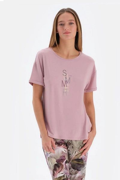 Eros 33500 Women's Lilac Half Sleeve Pajamas Set
