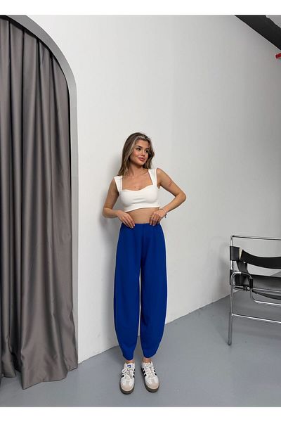 TunaBlogg Scuba Fabric Baggy Model Balloon Trousers