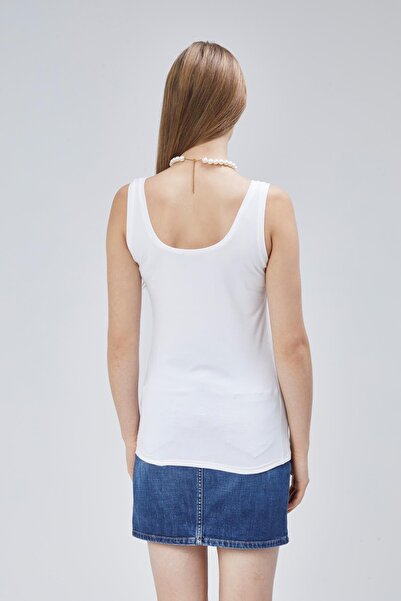 penyebizden Ecru Color Extra Soft Viscose Tank Top - Home&Outdoor