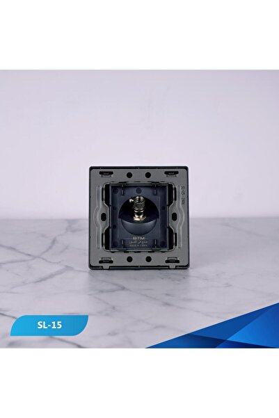 Btm مقبس تلفزيون خشبي باللون الرمادي - 100 قطعة