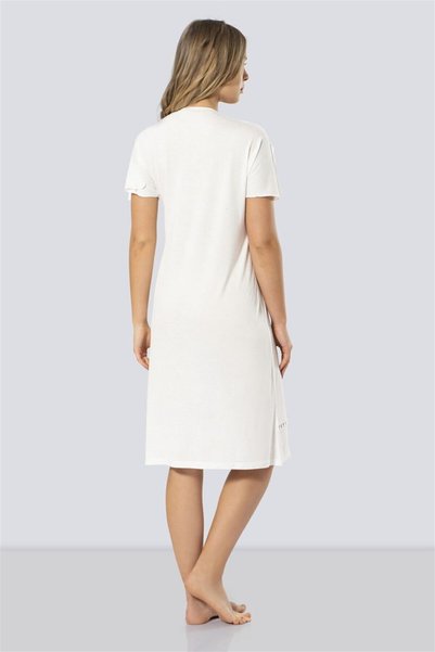 TÜREN 3282 Women's Laced V-Neck Nightgown