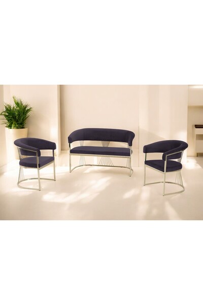 Rozexi Rio Çay Seti Takımı Koltuk Takımı Oturma Odası Kafe Antre Hol Ofis 2+1...