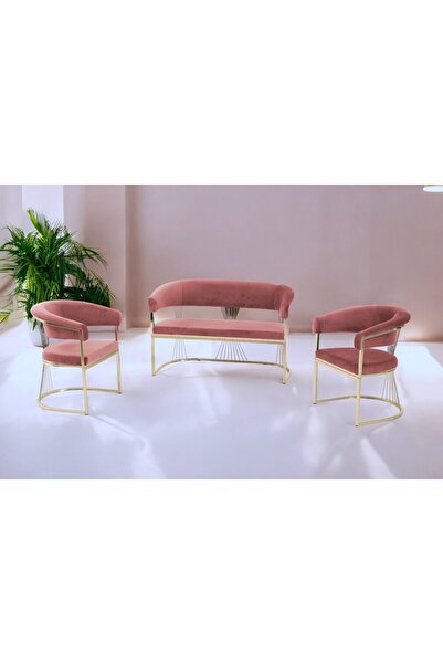 Rozexi Rio Çay Seti Takımı Koltuk Takımı Oturma Odası Kafe Antre Hol Ofis 2+1...